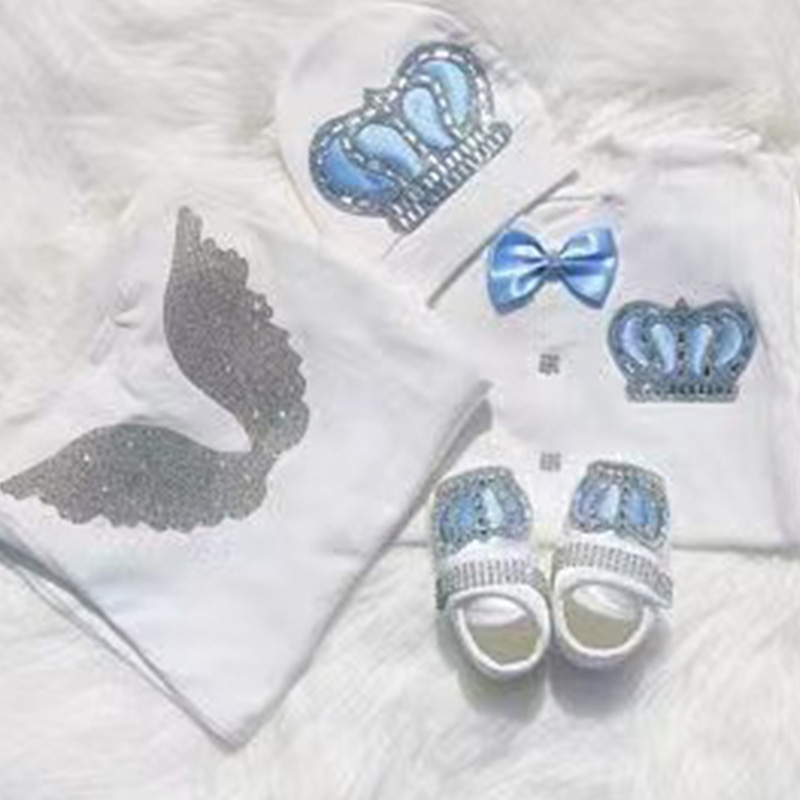 Baby Clothing Names - Lot de 4 barboteuses de bienvenue
