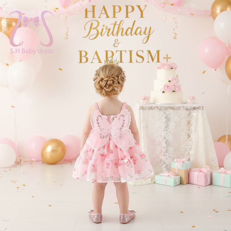Baby Clothing H&M - Robe à bretelles pour tout-petits, motif