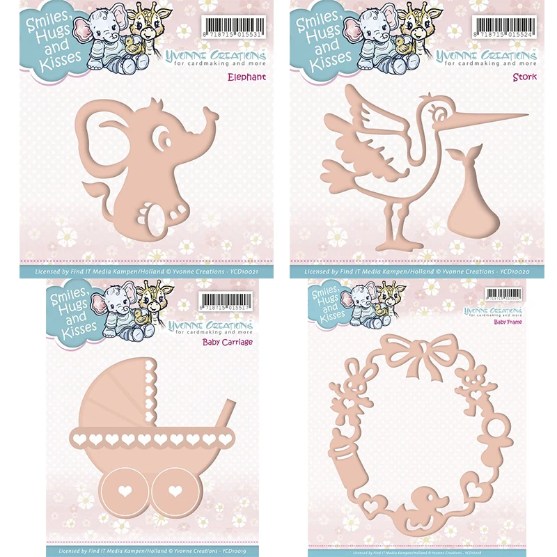 Baby Clothing Elephant - Matrices de découpe en métal pour