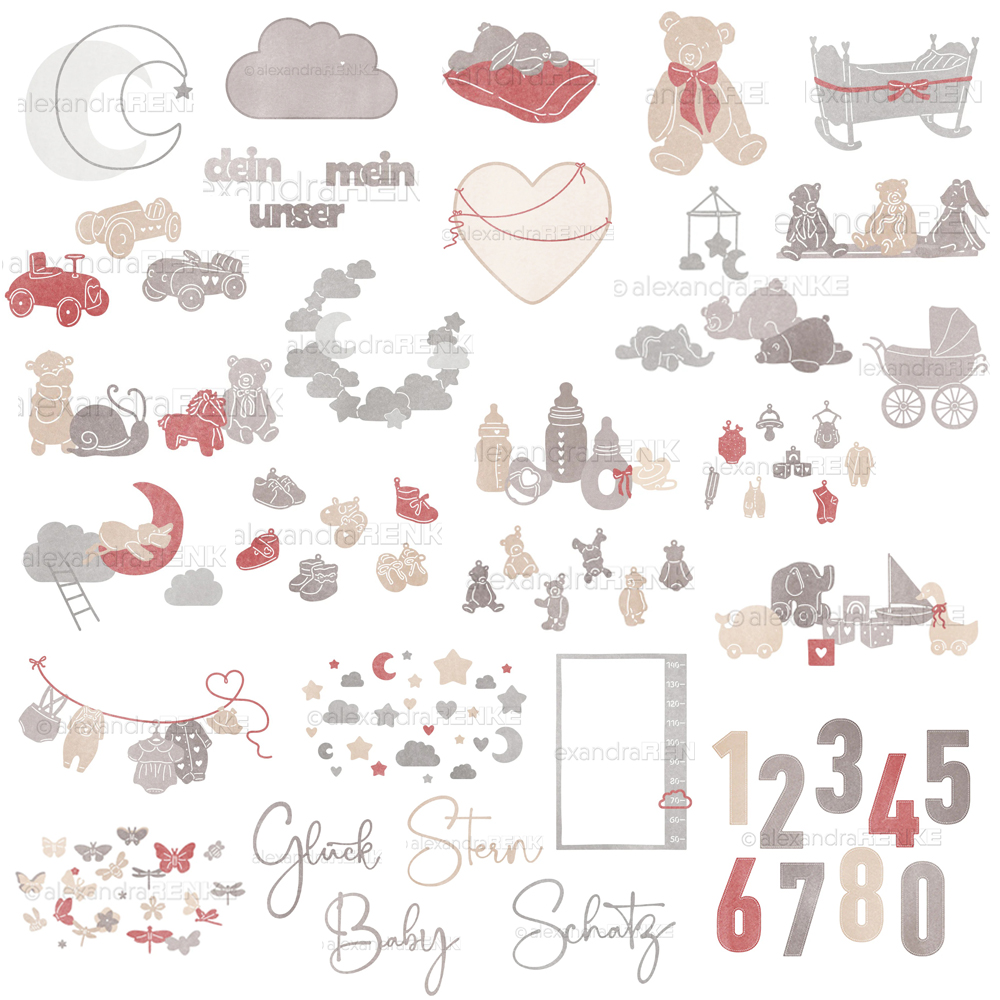 Baby Clothing Model - Matrices de découpe en métal Piggy