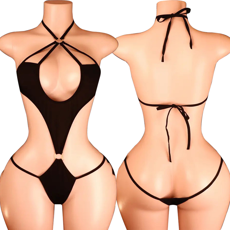 Baby Clothing Model - Laçage col suspendu body ensemble de