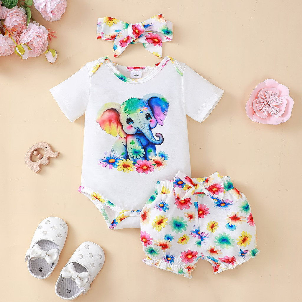 Baby Clothing Elephant - Ensemble de vêtements pour nouveau-né fille,