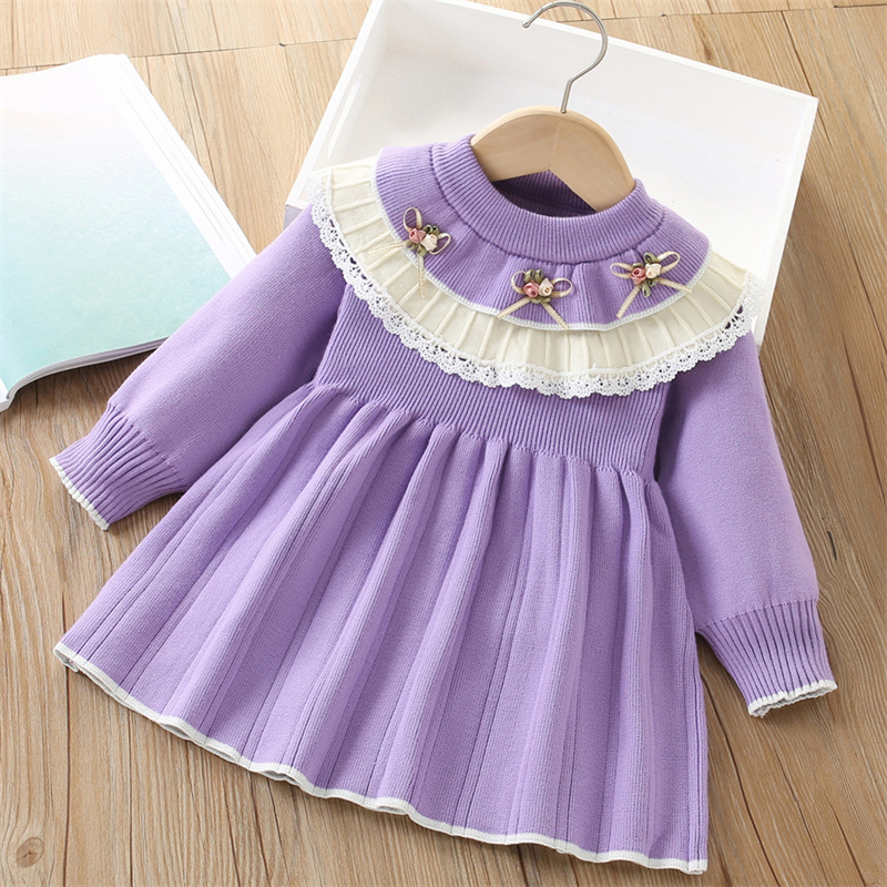 Bébé filles robe tricotée enfa - Baby Clothing Jumper avis et prix